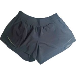 LULULEMON Running Shorts Women's Size 8 Tall Black EUC